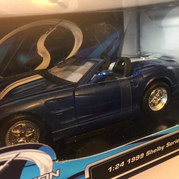 Maisto 1999 Shelby Series 1 Special Edition 1:24 Scale Die-Cast Replica Car Blue - Picture 4 of 9